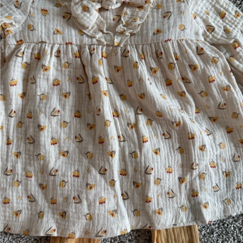 Rabbit + Bear 3-Piece Outfit Set dress and leggings set– Size 12 Months (NWT) - Picture 5 of 8